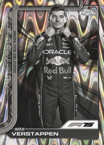 Max Verstappen Base B&W RayWave Refractor - 2025 Topps Chrome Formula 1 Racing