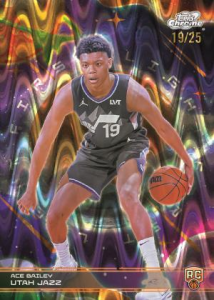 Ace Bailey Orange Galactic Refractor - 2025-26 Topps Cosmic Chrome Basketball