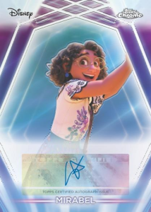 Mirabel Chrome Neon Etch Auto - 2026 Topps Disney Neon