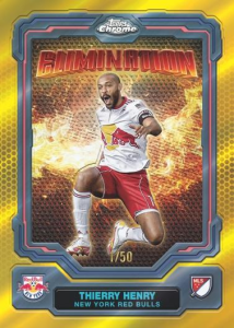 Thierry Henry Elimination Gold Refractor - 2025 Topps MLS Chrome Soccer
