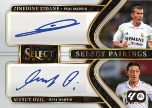 Zinedine Zidane Mesut Ozil Select Pairings - 2025-26 Panini Select La Liga Soccer
