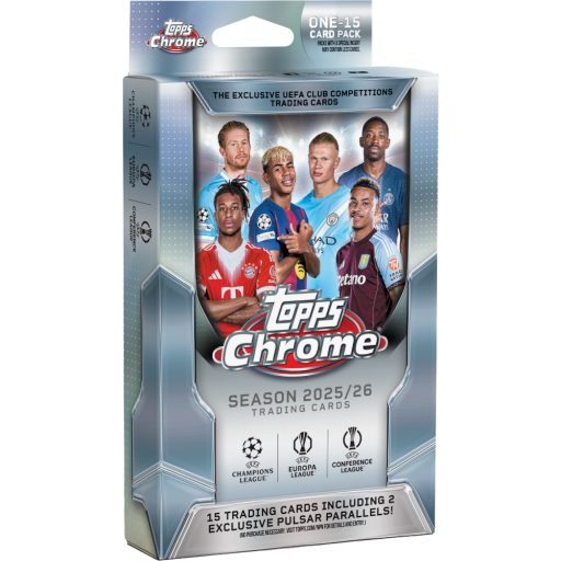 2025-26 Topps Chrome UEFA Club Competitions Soccer Hanger