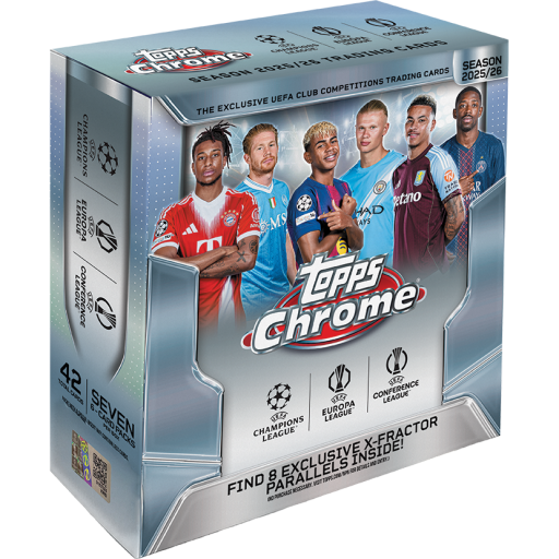 2025-26 Topps Chrome UEFA Club Competitions Soccer Mega