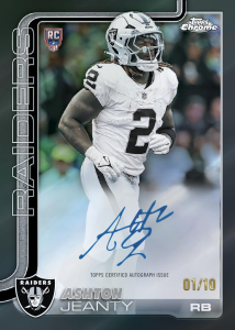 Ashton Jeanty Auto - 2025 Topps Chrome Football