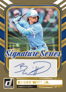 Bobby Witt Jr. Signature Series Gold - 2025-26 Panini Donruss Baseball