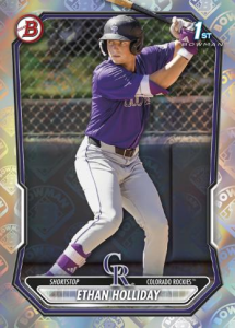 Ethan Holliday Paper Prospects Parallel - 2026 Bowman Baseball