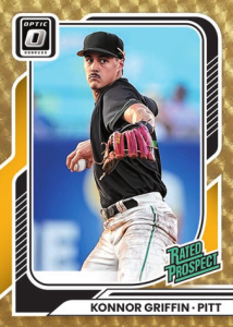 Konnor Griffin-Pitt Base Rated Prospects Optic Gold Vinyl - 2025-26 Panini Donruss Baseball