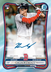 Roman Anthony Chrome Rookie Autograph - 2026 Bowman Baseball