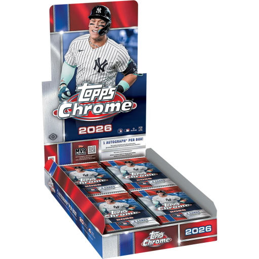 2026 Topps Chrome Baseball Hobby Box Card – 2026 Topps Chrome Baseball Hobby Box