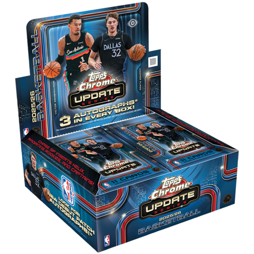 2025 26 Topps Chrome Update Basketball Jumbo Box Card – 2025-26 Topps Chrome Updates Basketball Jumbo Box Break #1 Random Teams