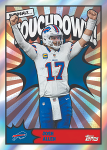 Josh Allen Touchdown Card – 2026 Topps Flagship Football Hobby Box 4 Box Break #11 Teams