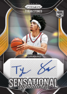 Tyran Stokes Sensational Signatures - 2025-26 Panini Prizm Basketball