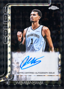 Victor Wembanyama Black Geometric Autograph Card – Fanatics Mega