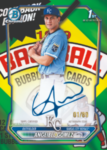 Angeibel Gomez Autograph Card – 2026 Bowman Chrome Hobby Dual Case (24 Box) Break #4 Players