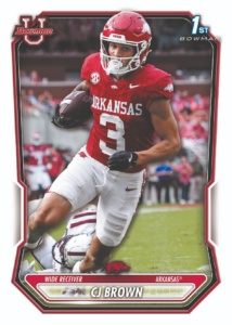 CJ Brown Prospects Card – 2026 Bowman Football Jumbo Mega 4 Box Mixer #2 Drafted Teams