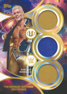 Cody Rhodes Supertstar Triple Relic Card – 2026 Topps Universe WWE Hobby Box 6 Box Half Case Break #1 Drafted Letters
