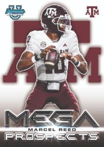 Marcel Reed Mega Prospects Card – 2026 Bowman Football Jumbo Mega 4 Box Mixer #2 Drafted Teams
