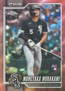 Munetaka Murakami Base Card Rose Gold Logofractor Card – 2026 Topps Chrome Logofractor Edition Baseball 5 Box Break #5 Teams