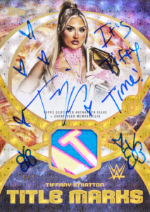 Tiffany Stratton Title Marks Relic Autograph Card – 2026 Topps Universe WWE Hobby Box 6 Box Half Case Break #1 Drafted Letters