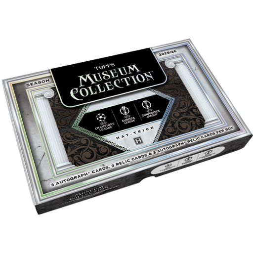 2025-26 Topps Museum UEFA Club Competitions Hat Trick Box