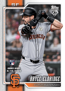 Bryce Eldridge Card – 2026 Topps Update Baseball Jumbo Dual Box Break #1 Teams