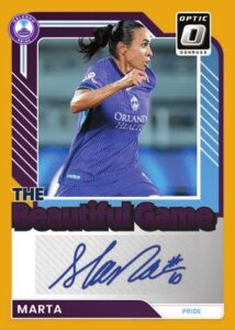Marta The Beautiful Game Autographs Optic Gold - 2026 Panini Donruss Optic NWSL Soccer