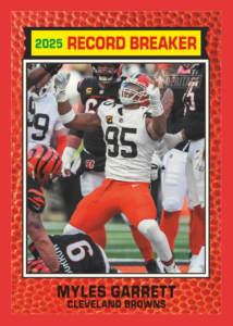 Myles Garrett Red Border Card – 2026 Topps Heritage Football Hobby Box 12 Box Case Break #1 Teams
