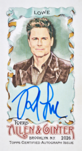 Rob Lowe Mini Non-Baseball Autographs - 2026 Topps Allen & Ginter Baseball