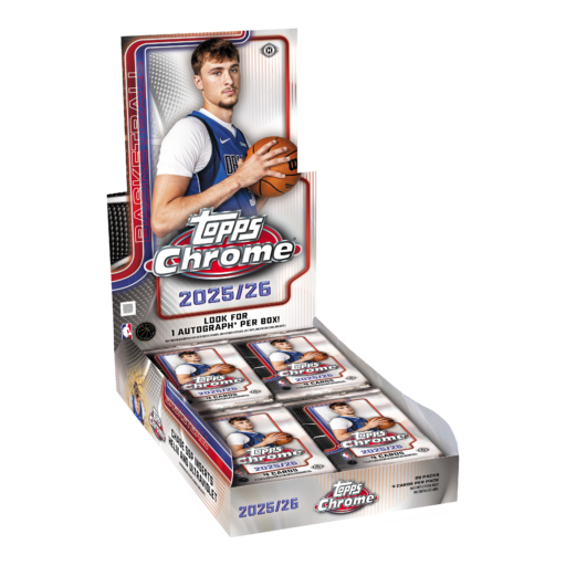 2025 26 Topps Chrome Basketball Hobby Box Card –
