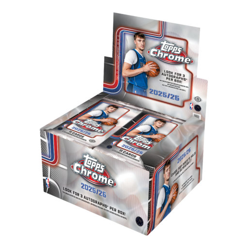 2025 26 Topps Chrome Basketball Jumbo Box Card –
