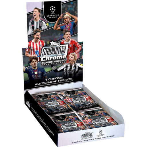 2025-26 Topps Stadium Club Chrome UEFA Champions League Soccer Hobby Box