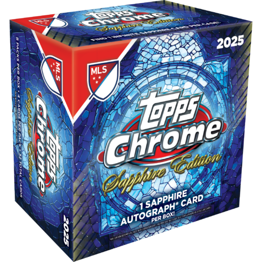 2025 Topps Chrome MLS Soccer Sapphire Edition Hobby Box
