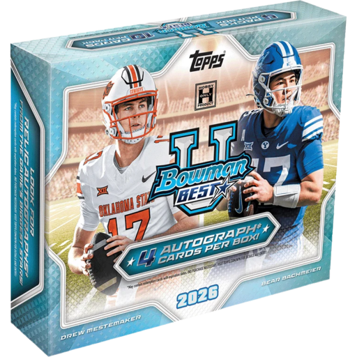 2026 Bowman U Best Football Hobby Box Card – 2026 Bowman U Best Football Hobby Box