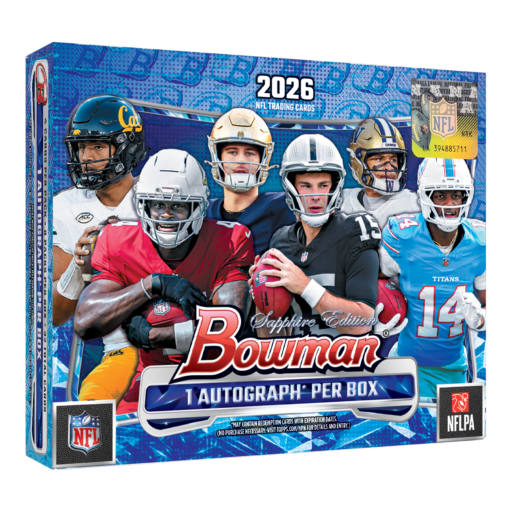 2026 bowman football sapphire edition hobby box (1) Card –