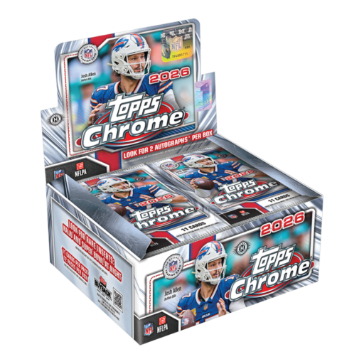 2026 topps chrome football first day issue box Card –