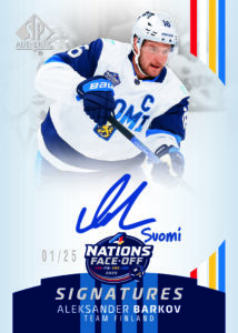 Aleksander Barkov 4 Nations Face Off Signatures Card –