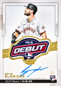 Bryce Eldridge — MLB Debut Patch Autograph 1/1