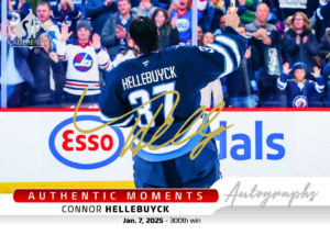 Connor Hellebuyck Authentic Moments Autographs Card –