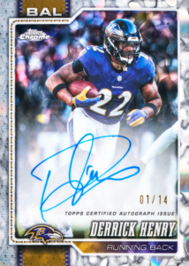 Derrick Henry Base Variation Autograph 01 14 Card –