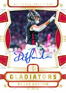 Drake London Gladiators Holo Gold Card –