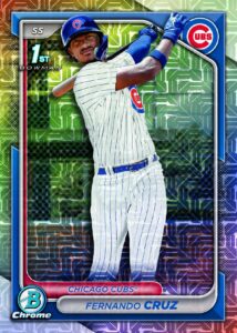 Fernando Cruz 1st Bowman Mojo Refractor Card –
