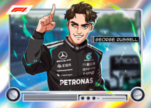 George Russell Anime Card –