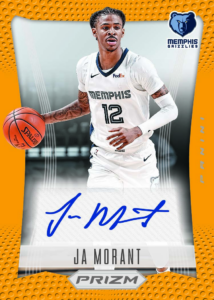 Ja Morant Flashback Signatures Prizms Gold Card –