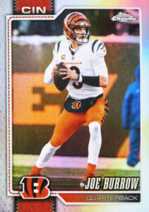 Joe Burrow Base Refractor Card –