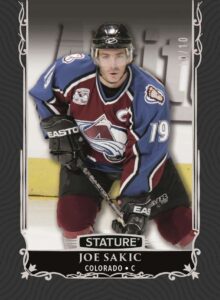 Joe Sakic Base Set Legends Black Parallel Card –