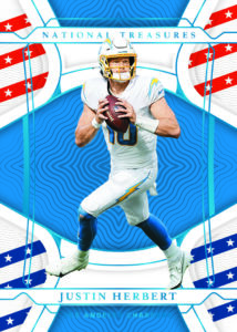 Justin Herbert Base Stars and Stripes Card –