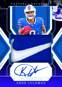 Keon Coleman Rookie Patch Autographs Midnight Moon Card –