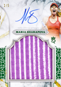 Maria Sharapova Superior Relic Signatures Card –