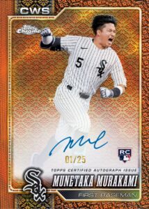 Munetaka Murakami — Topps Chrome Autograph orange 01/25