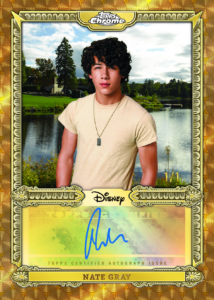 Nate Gray Chrome Autographs Card – 2026 Topps Mint Disney NYCC Box